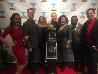 The cast joined by director and choreographer Brenda Didler walking the red carpet fo Photo