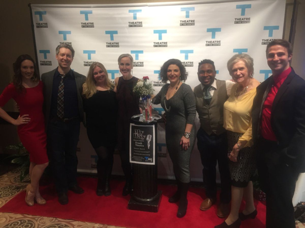 Lead actors George Keating, McKinley Carter, Christine Mild and Eric A. Lewis on the red carpet for the Opening Night of MY WAY: A MUSICAL TRIBUTE TO FRANK SINATRA. at 