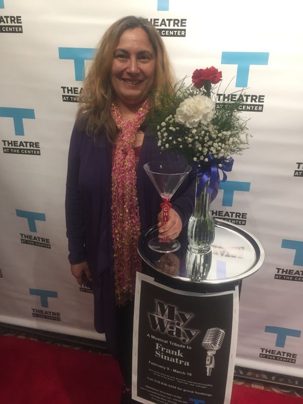 Times Columnist Eloise Valadez walking the red carpet for the Opening Night of MY WAY Photo