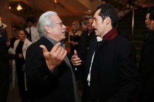 Actor Edward James Olmos and cast member Demian Bichir @ BroadwayWorld Actor Edward James Olmos and cast member Demian Bichir Photo