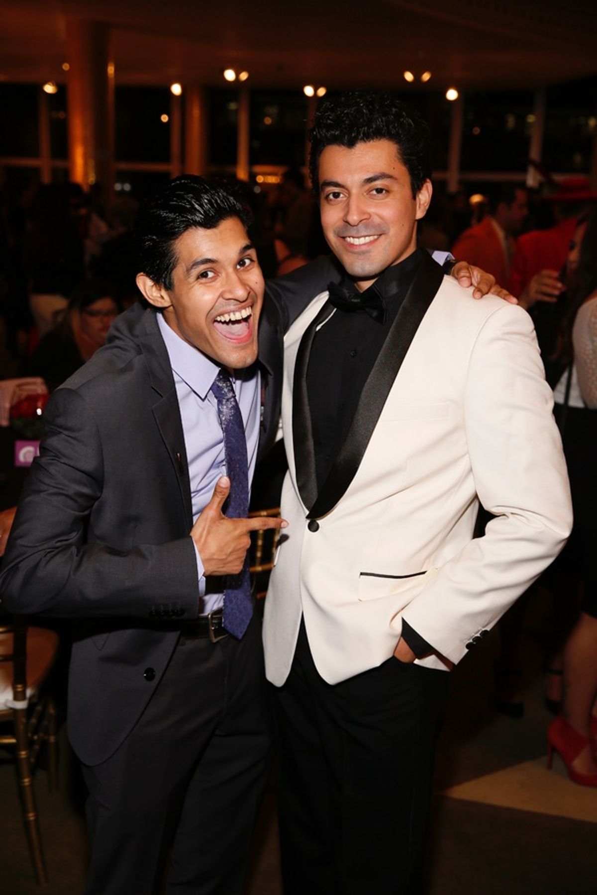 Cast members Andres Ortiz and Matias Ponce at 