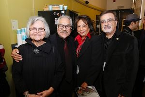Lupe Valdez, writer/director Luis Valdez, El Teatro Campesino board members Marilyn Abad-Cardinalli and Joe Cardinalli @ BroadwayWorld Lupe Valdez, writer/director Luis Valdez, El Teatro Campesino board members Marilyn A Photo