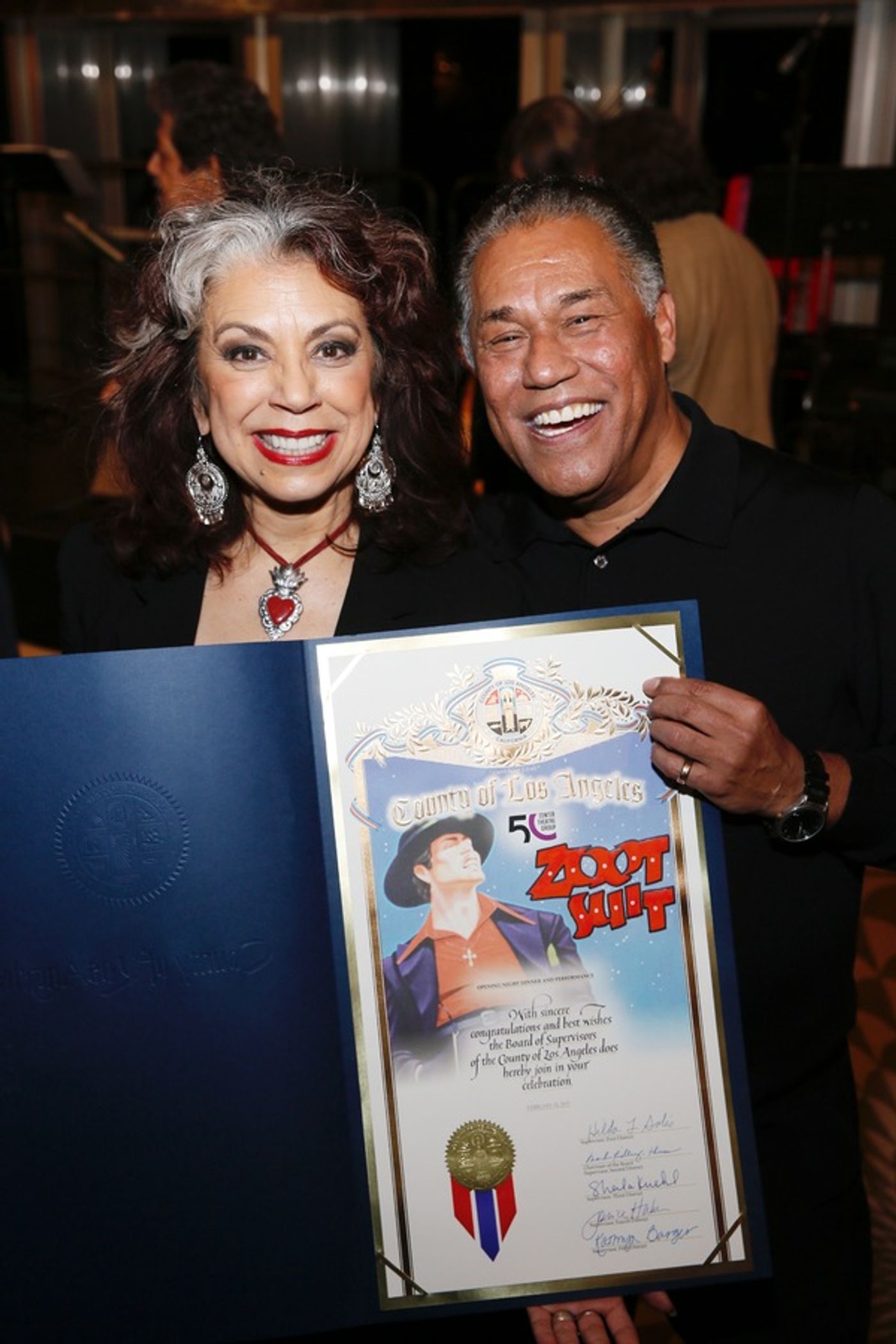 Photo Flash: Eva Longoria and More Fete ZOOT SUIT on Opening Night at the Taper; Plus Curtain Call!  Image