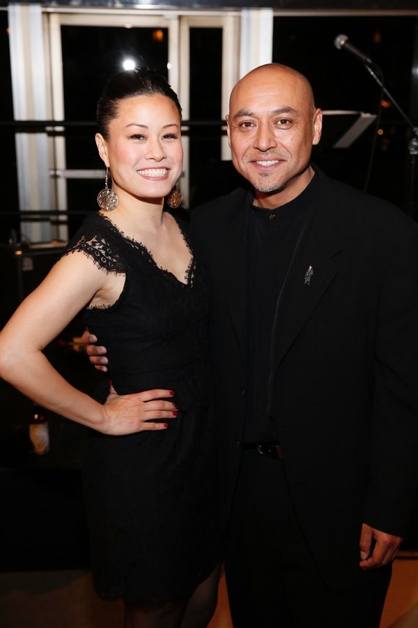 Cast member Fiona Cheung and associate director Kinan Valdez Photo
