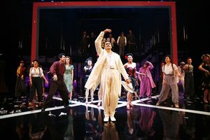 Cast member Demian Bichir and the company take their bows @ BroadwayWorld Cast member Demian Bichir and the company take their bows Photo