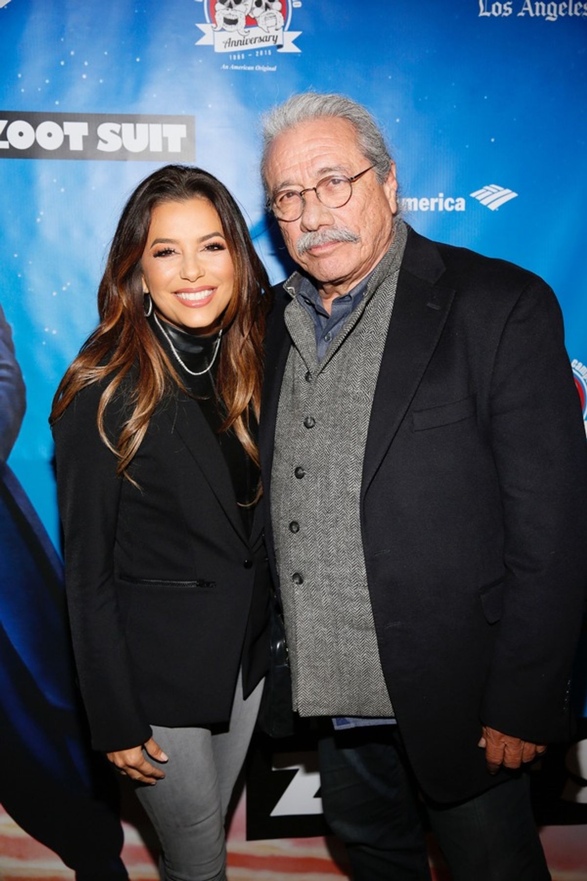 Actors Eva Longoria and Edward James Olmos at 