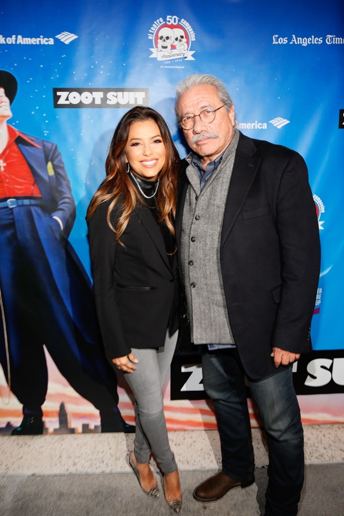 Actors Eva Longoria and Edward James Olmos at 