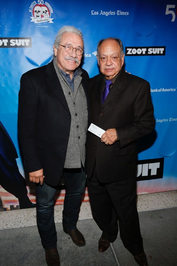Actors Edward James Olmos and Cheech Marin Photo