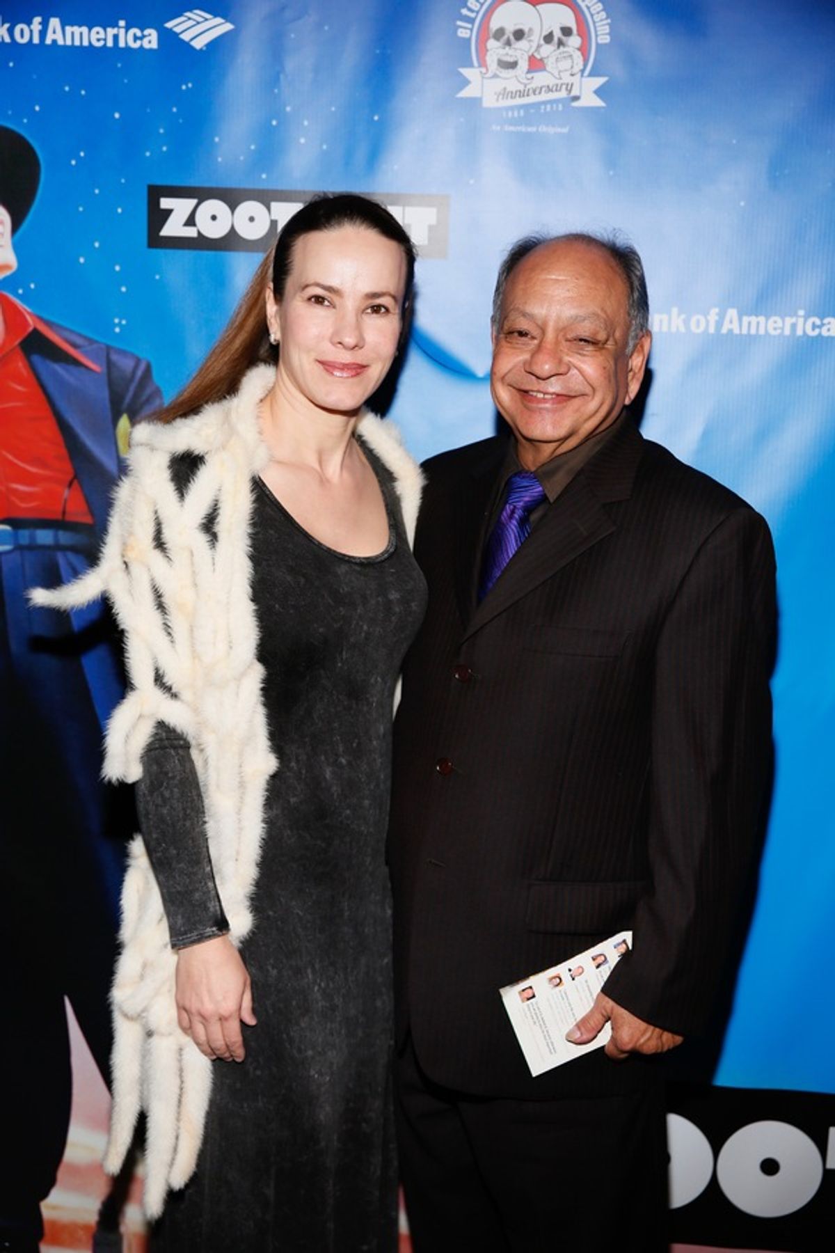 Concert pianist Natasha Rubin and actor Cheech Marin at 
