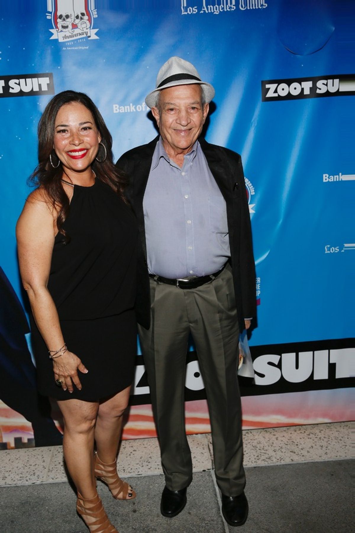 Actor Marabina Jaimes and Julio Martinez at 