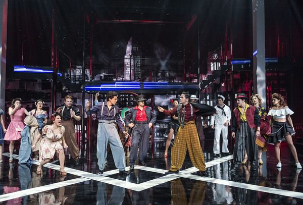 Matias Ponce, Demian Bichir and Gilbert Saldivar, and the cast of the revival of ZOOT Photo