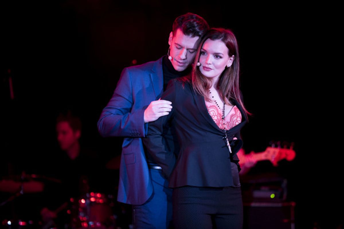 Constantine Rousouli and Jennifer Damiano as Sebastian and Kathryn at 