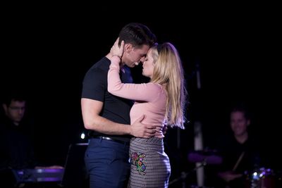 Constantine Rousouli and Natalie Hall as Sebastian and Annette Photo