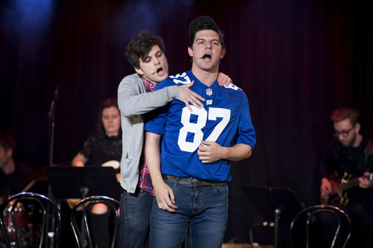 Alex Boniello and Brian Muller as Blaine and Greg at 