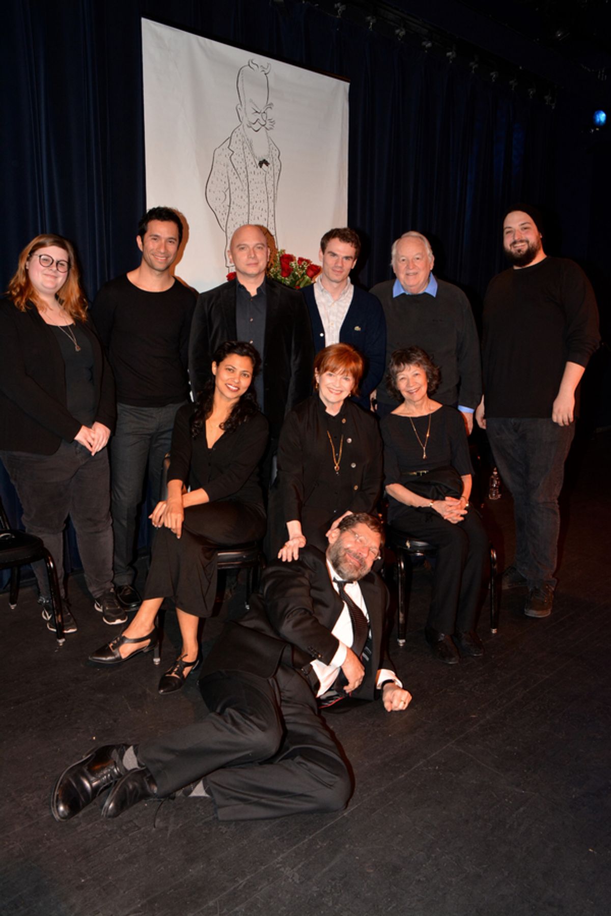 David Staller, Katie Meade, Carman Lacivita, Michael Cerveris, Jay Armstrong Johnson, Dakin Matthews, Jack Cummins, Jolly Abraham, Blair Brown and Maggie Buchwald at 