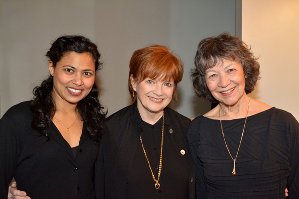 Jolly Abraham, Blair Brown and Maggie Buchwald at 