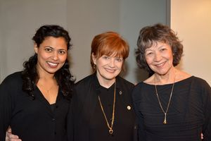 Jolly Abraham, Blair Brown and Maggie Buchwald Photo