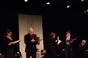 Jolly Abraham, Michael Cerveris, Blair Brown, Jay Armstrong Johnson and Dakin Matthew Photo
