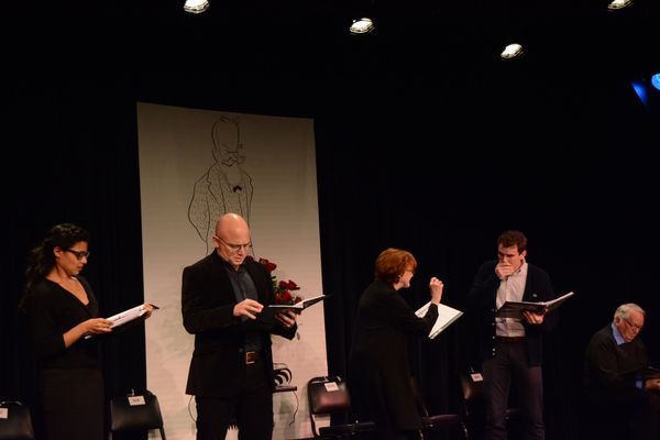 Jolly Abraham, Michael Cerveris, Blair Brown, Jay Armstrong Johnson and Dakin Matthew Photo