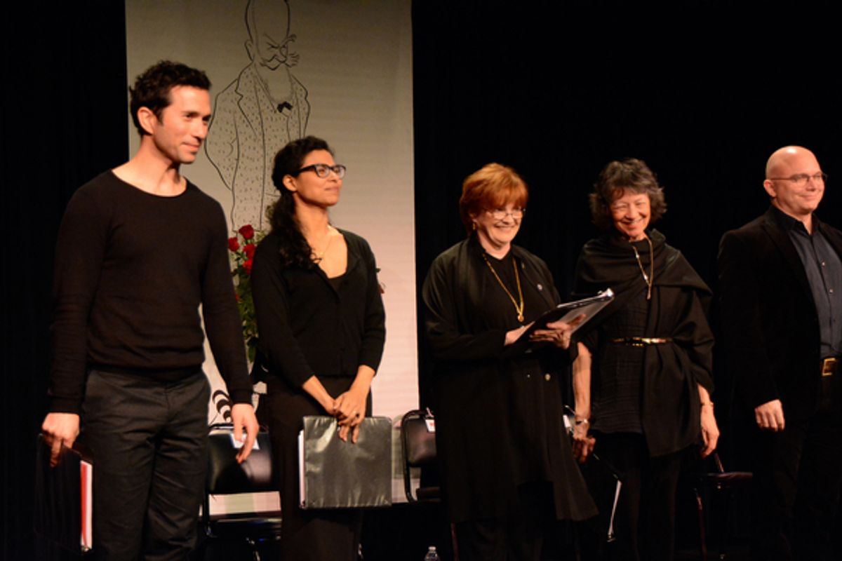 Carman Lacivita, Jolly Abraham, Blair Brown, Maggie Buchwald and Michael Cerveris at 