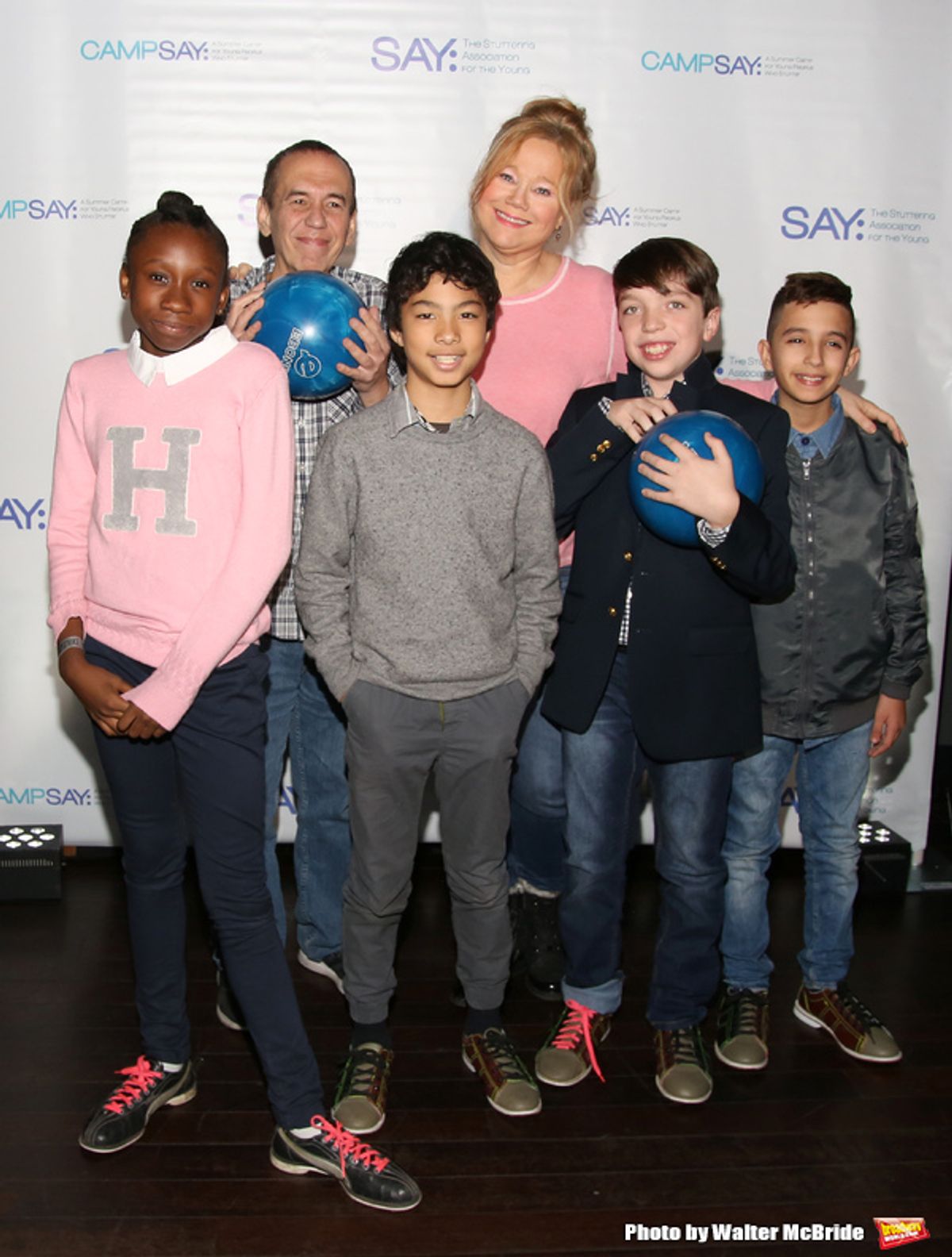 Gilbert Gottfried and Caroline Rhea with the (SAY) kids  at 