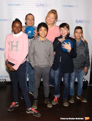 Gilbert Gottfried and Caroline Rhea with the (SAY) kids  Photo