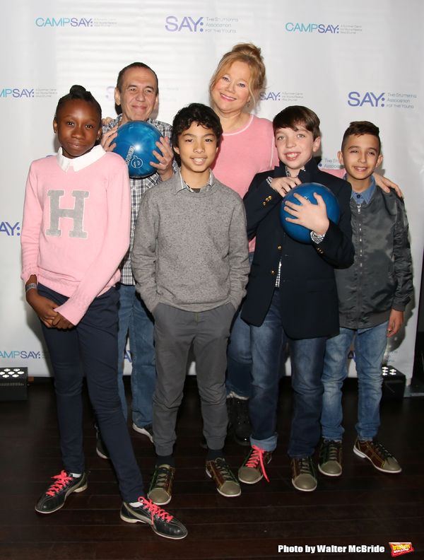 Gilbert Gottfried and Caroline Rhea with the (SAY) kids  Photo