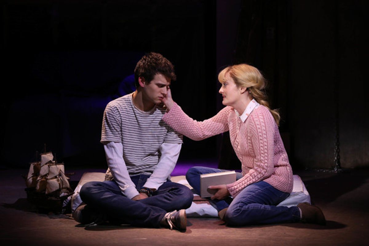 Brandon Flynn and Laura Darrell at 