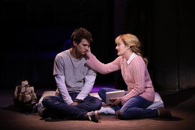 Brandon Flynn and Laura Darrell Photo