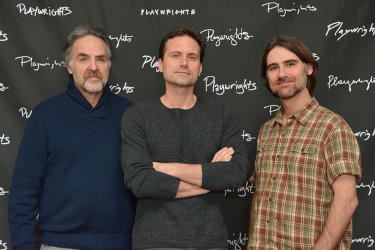 Tim Sanford (Artistic Director), Zayd Dohrn (Playwright) and Kip Fagan (Director) at 