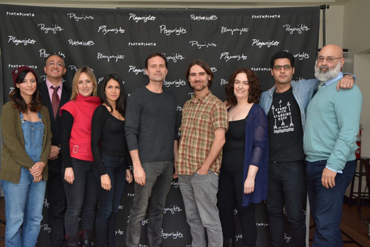 Tala Ashe, Ali Reza Frahnakian, Heather Raffo, Francis Benhaou, Zayd Dohrn, Kip Fagan, Lanna Joffrey, Babak Tafti and Ramsey Faragallah at 