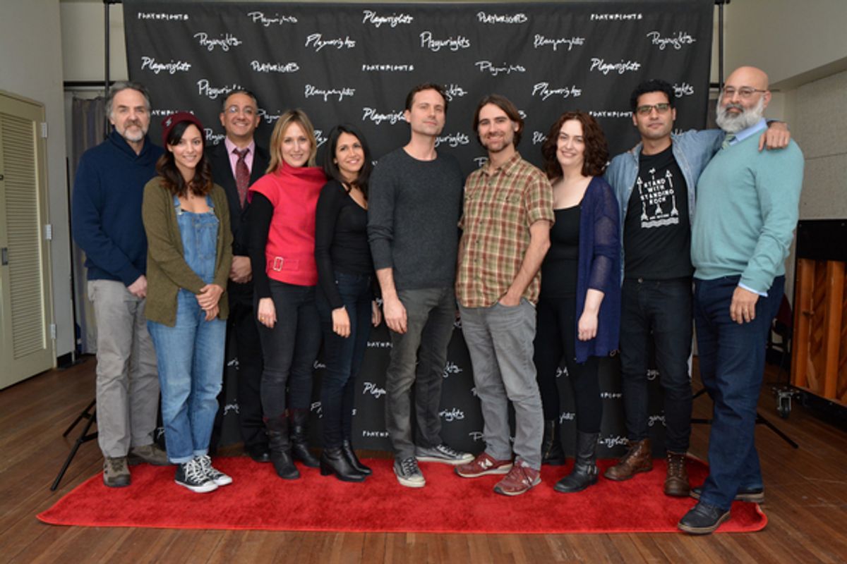Tim Sanford, Tala Ashe, Ali Reza Frahnakian, Heather Raffo, Francis Benhaou, Zayd Dohrn, Kip Fagan, Lanna Joffrey, Babak Tafti and Ramsey Faragallah at 