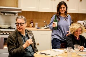 Roger Allam, Nathalie Armin and Debra Gillett Photo