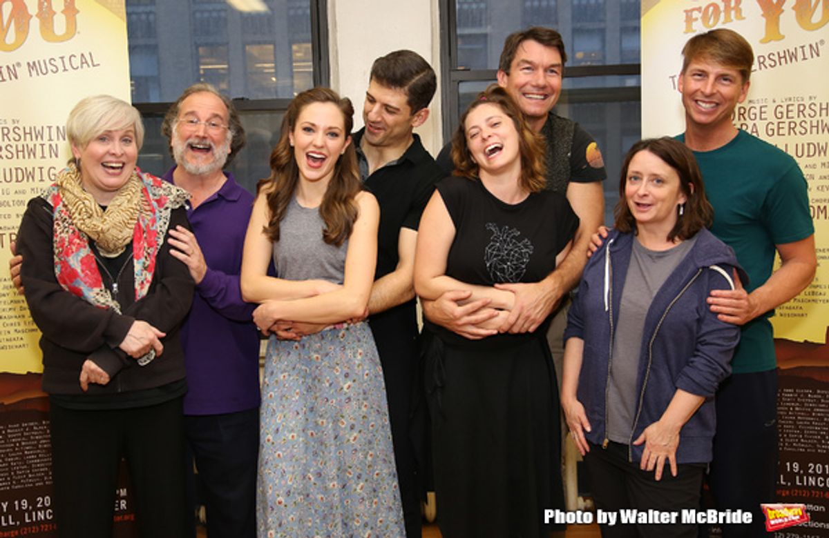 Nancy Opel, Mark Linn-Baker, Laura Osnes, Tony Yazbeck, Jerry Oâ€™Connell, Rachel Bloom, Rachel Dratch and Jack McBrayer at 