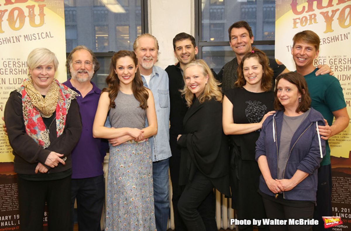 Nancy Opel, Mark Linn-Baker, Laura Osnes, Harry Groener, Tony Yazbeck, Susan Stroman, Jerry Oâ€™Connell, Rachel Bloom, Rachel Dratch and Jack McBrayer at 