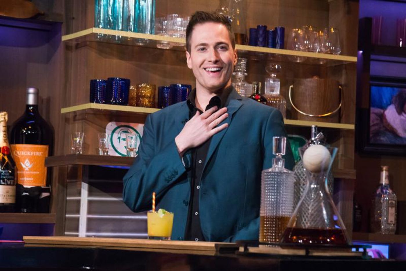 VIDEO: Adam Lambert Stops By WATCH WHAT HAPPENS LIVE; Randy Rainbow Tends Bar!  Image