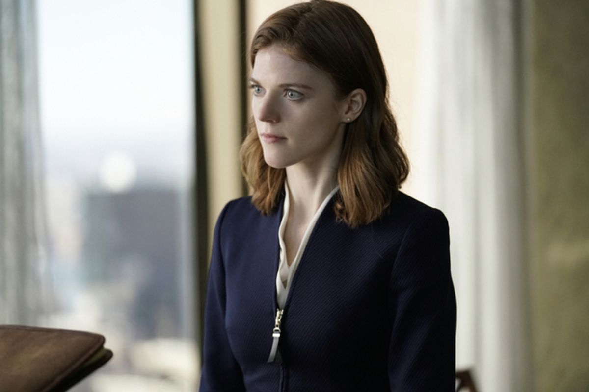 Rose Leslie as Maia Rindell. Photo: Patrick Harbron/CBS at 