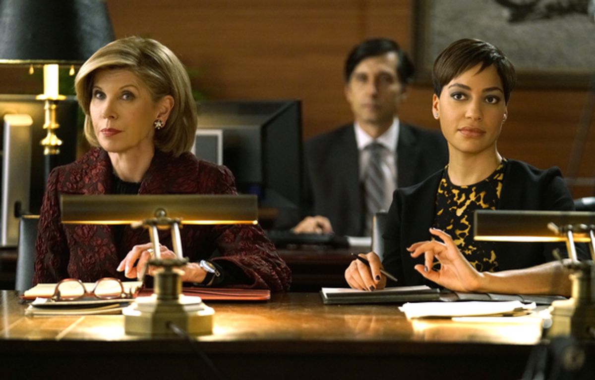 Christine Baranski as Diane Lockhart, Cush Jumbo as Lucca Quin. Photo: Patrick Harbron/CBS at 