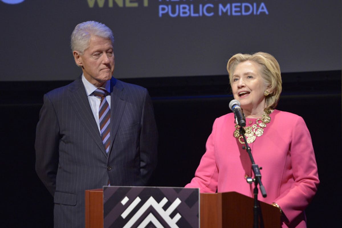 Bill Clinton and Hillary Clinton at 