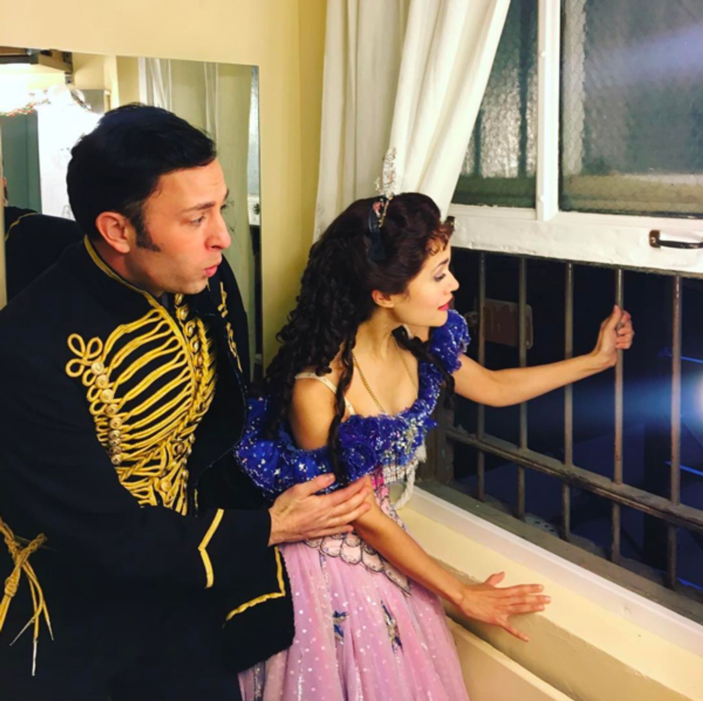 Photo Flash: PHANTOM OF THE OPERA (Tries) to Enjoy the Beautiful Weather, COMEDY OF TENORS Preps and Primps, and More Saturday Intermission Pics! Photo Flash: PHANTOM OF THE OPERA (Tries) to Enjoy the Beautiful Weather, COMEDY OF TENORS Preps and Primps, and More Saturday Intermission Pics! Image