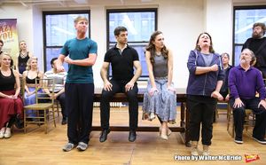 Jack McBrayer, Tony Yazbeck, Laura Osnes, Rachel Dratch and Mark Linn-Baker Photo