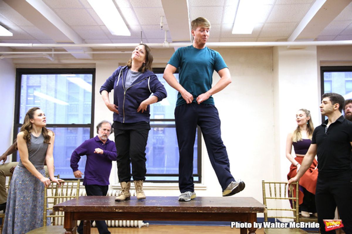 Laura Osnes, Rachel Dratch, Mark Linn-Baker, Jack McBrayer, Tony Yazbeck and cast  at 