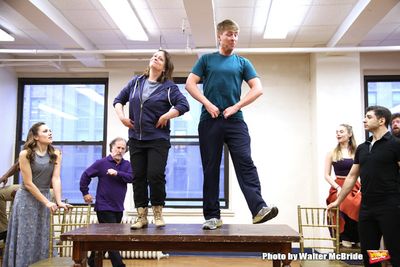 Laura Osnes, Rachel Dratch, Mark Linn-Baker, Jack McBrayer, Tony Yazbeck and cast  Photo