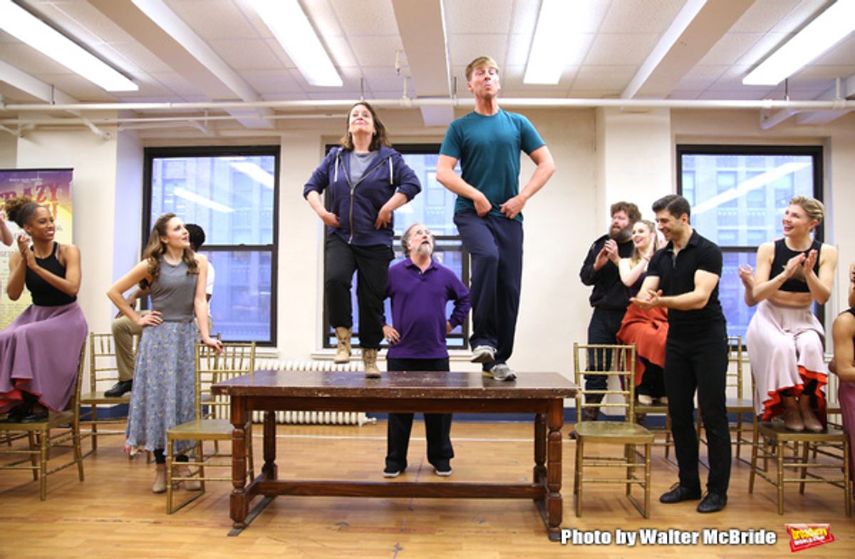Laura Osnes, Rachel Dratch, Mark Linn-Baker, Jack McBrayer, Tony Yazbeck and cast  at 