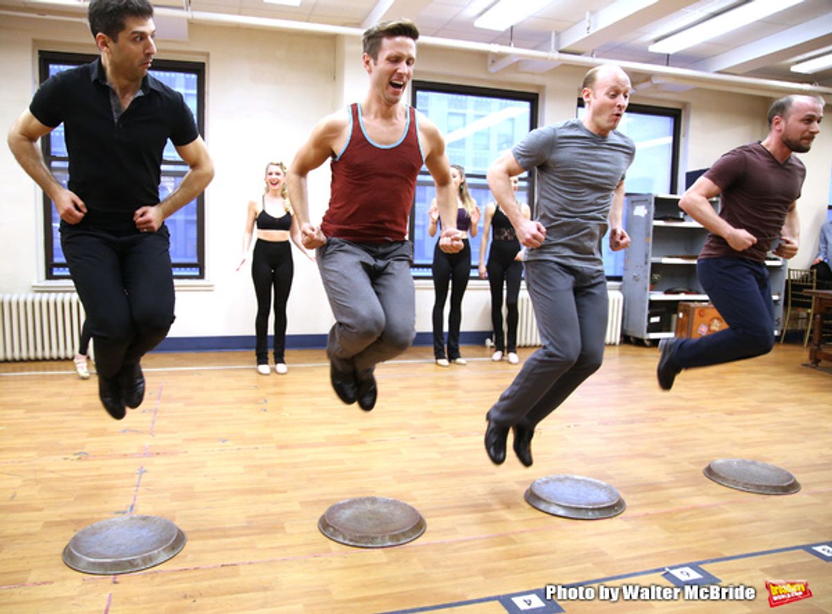 Tony Yazbeck and cast at 