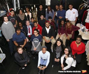 James Basker, President of the Gilder Lehrman Institute, with Student performers @ BroadwayWorld James Basker, President of the Gilder Lehrman Institute, with Student performers Photo