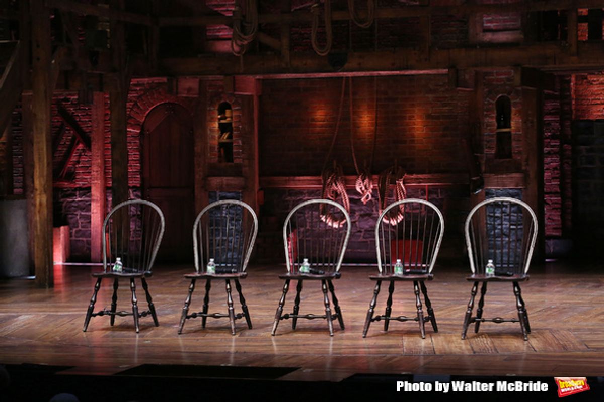 Q & A for The Rockefeller Foundation and The Gilder Lehrman Institute of American History sponsored High School student #EduHam matinee performance of 'Hamilton' at the Richard Rodgers Theatre on 2/15/2017 in New York City. at 