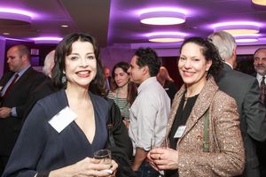Josie de Guzman and Giovanna Sardelli attend NSangou Njikam’s World Premiere Syncing Ink on Opening Night, part of the Alley Theatre All New Play Festival. February 8, 2017Photo by Kim Coffman. @ BroadwayWorld Josie de Guzman and Giovanna Sardelli attend NSangou Njikam’s World Premiere S Photo