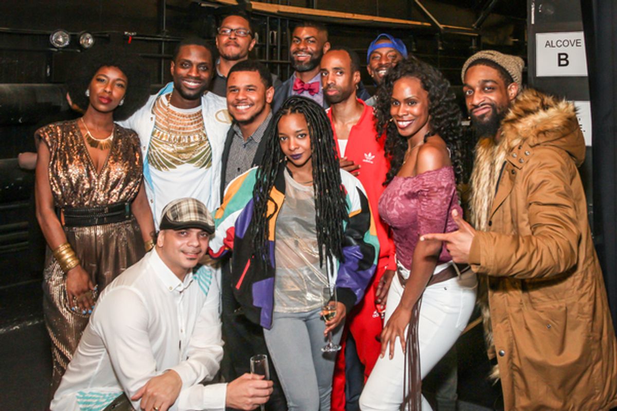 NSangou Njikamâ€™s World Premiere Syncing Ink on Opening Night, part of the Alley Theatre All New Play Festival. February 8, 2017. Photo by Kim Coffman. at 