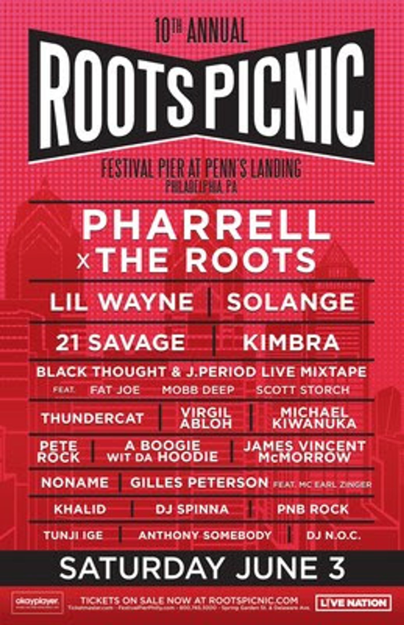 The Roots Announce Lineup for Annual Acclaimed Festival 'Roots Picnic'  Image